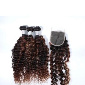 Brown deep wave bundles and frontal 20 inches